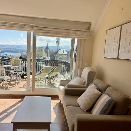 Moderno Piso Con La Mejor Terraza De Ribadeo Y Vistas Maravillosas Bagian luar foto