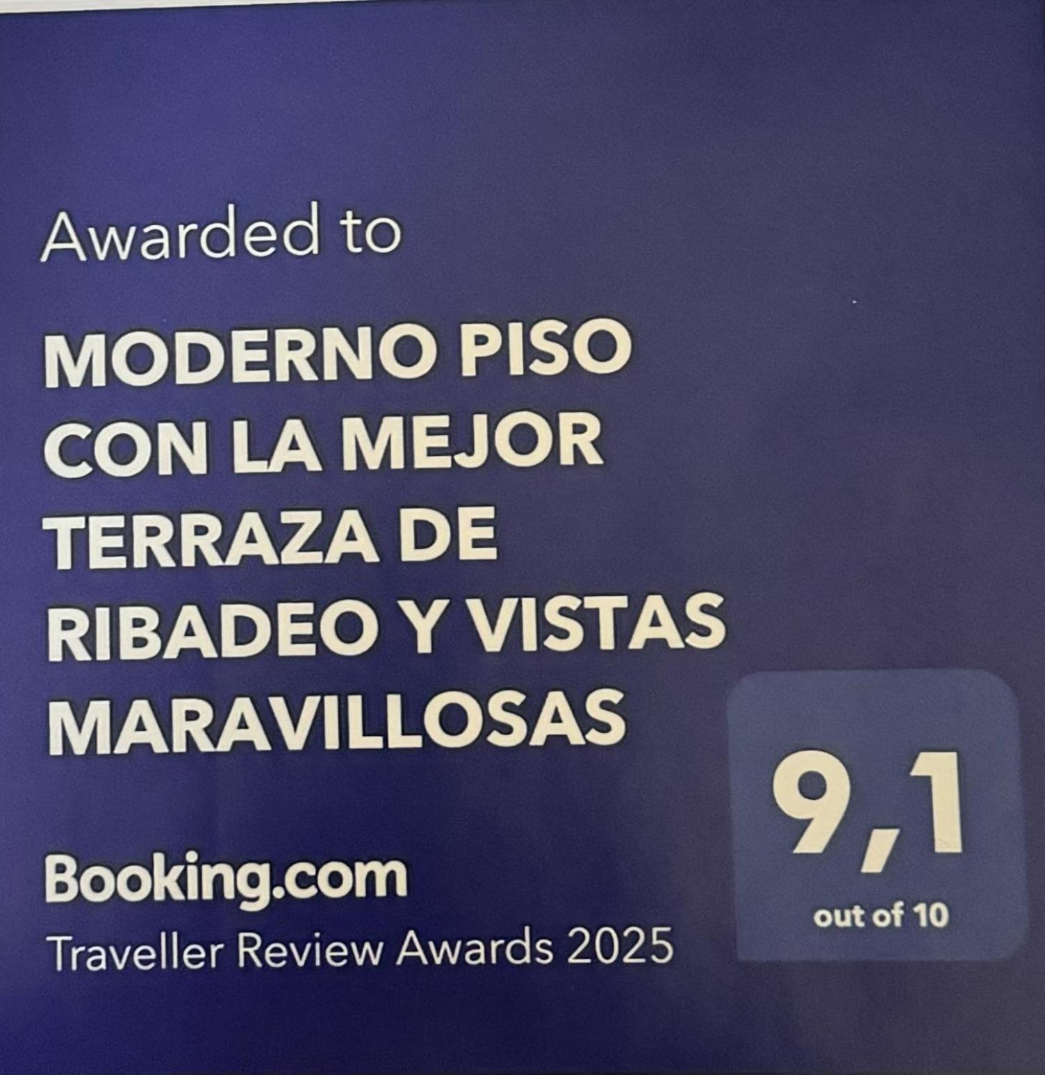 Moderno Piso Con La Mejor Terraza De Ribadeo Y Vistas Maravillosas Bagian luar foto